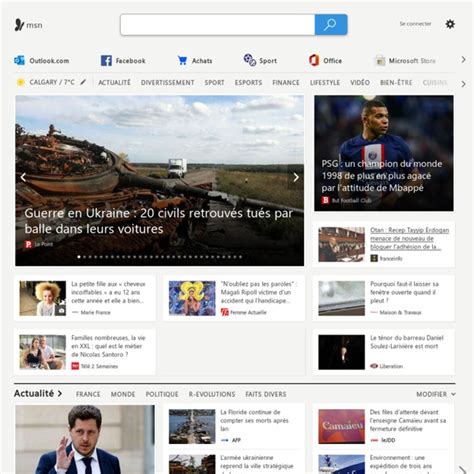 MSN France: Hotmail, Outlook, actualités, météo, divertissement.